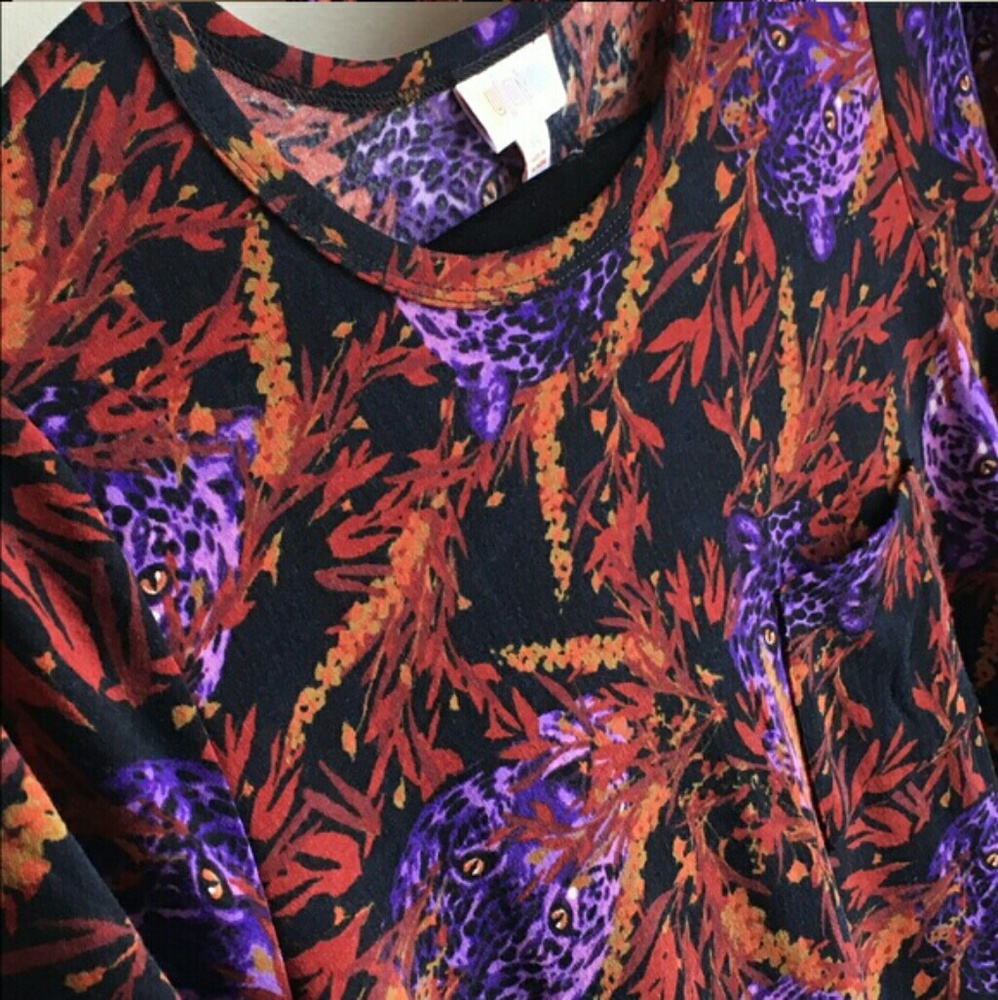 Lularoe purple leopard Carly XS